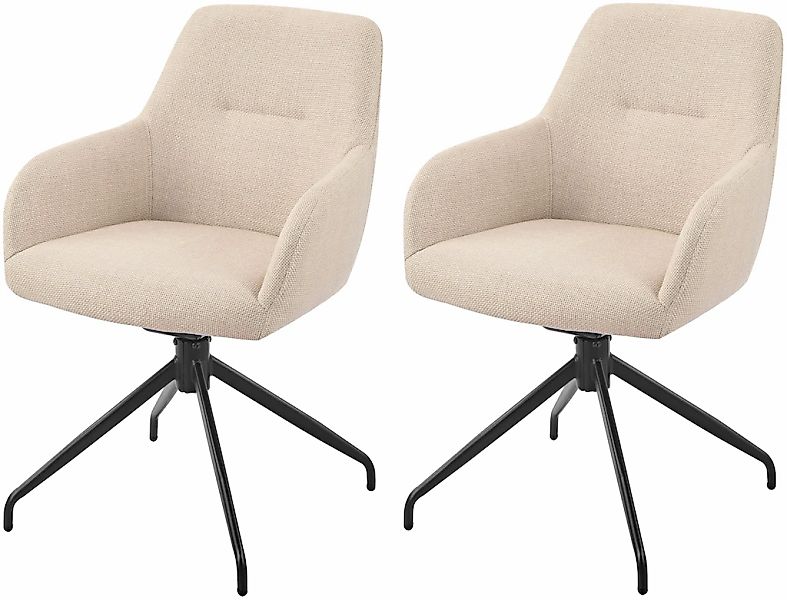 HELA Armlehnstuhl "TRIEST" (Set) 2 Stk.Sessel, 360 drehbar, Gestell abgekni günstig online kaufen