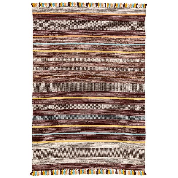 Pergamon Wollteppich Natur Teppich Kelim Kalleen, günstig online kaufen