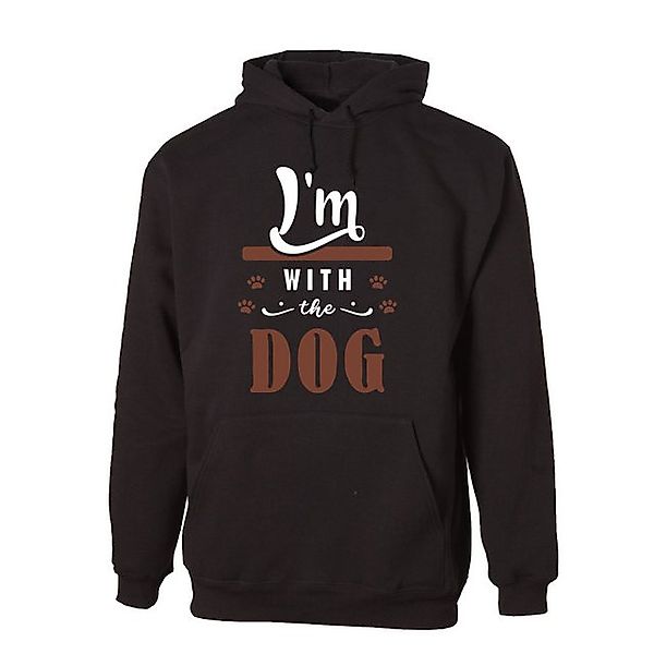 G-graphics Hoodie I´m with the dog Unisex mit trendigem Frontprint mit Spru günstig online kaufen