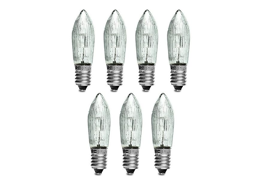 SIKORA Schwibbogen E7 LED Ersatzbirnen 10-55V 0,1W E10 7er Set günstig online kaufen