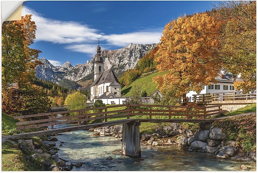 Artland Wandbild "Herbst im Berchtesgadener Land", Berge & Alpenbilder, (1 günstig online kaufen