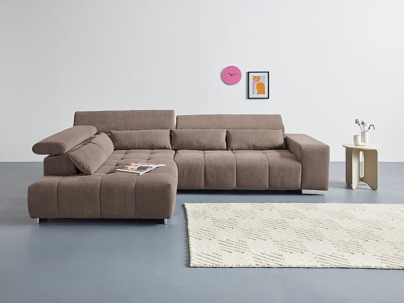 COTTA Ecksofa Orion L-Form, mit Kopfteilverstellung günstig online kaufen