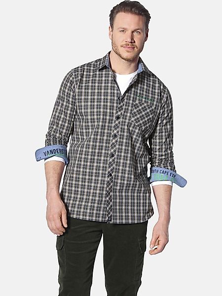 Jan Vanderstorm Langarmhemd BJORNMAN im Karo-Design günstig online kaufen