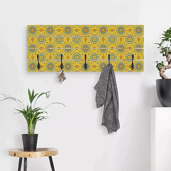 Wandgarderobe Holzpalette Muster & Textur Wayuu Design günstig online kaufen
