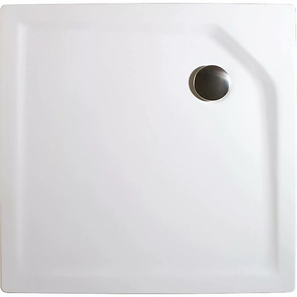 Schulte Duschwannen-Set ExpressPlus Extraflach Quadrat 80 cm x 80 cm Alpinw günstig online kaufen