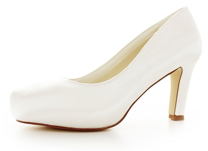 White Lady 888 ivory - einfärbbare Satin-Brautschuhe Pumps günstig online kaufen