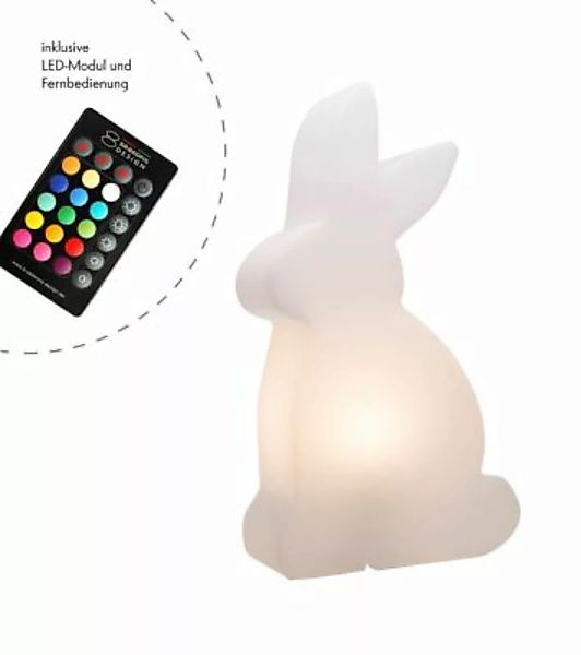 8 seasons design Shining Rabbit (RGB) Gartenleuchte weiß günstig online kaufen