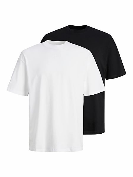 Jack & Jones Rundhalsshirt "JJEBRADLEY TEE SS O-NECK 2PK MP NOOS" günstig online kaufen