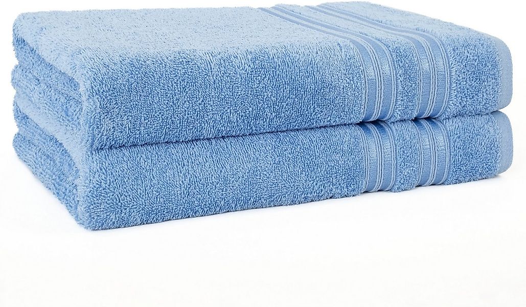 HAMMETEX Duschtuch 2er Set Badetücher 70x140 cm, 100% Baumwolle, Weich & Sa günstig online kaufen