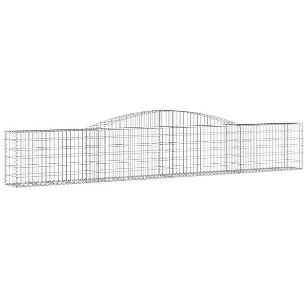 vidaXL Gabionen mit Hochbogen 8 Stk 400x30x60/80 cm Eisen 1669147 günstig online kaufen