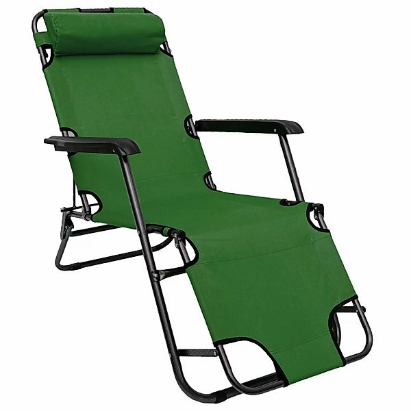 AMANKA Campingliege 153 x 60 x 30 cm bis 100 kg Belastbar Grün günstig online kaufen