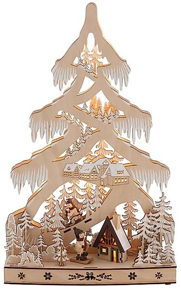 OTTO home Dekobaum »Weihnachtsdeko, Schneelandschaft, mit LED Beleuchtung« günstig online kaufen