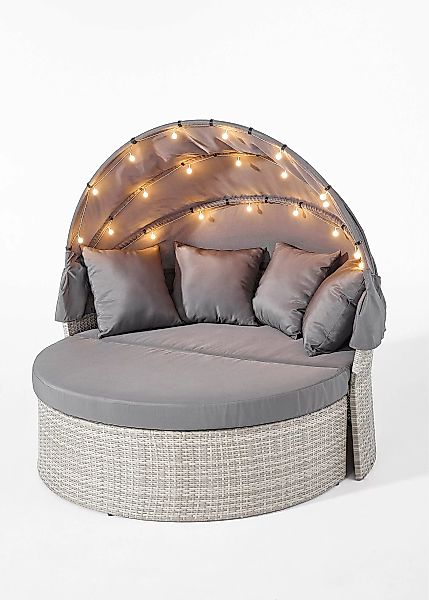 Gartensofa rund mit Canopy mit LED günstig online kaufen
