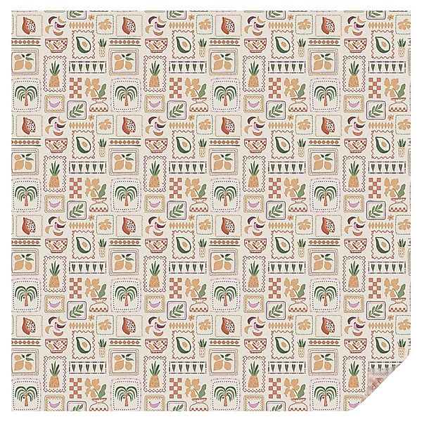 Tulup Fensterfolie Folkloristische Muster Sichtschutzfolie Fenster 100x100 günstig online kaufen