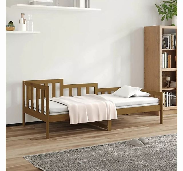 furnicato Bett Tagesbett Honigbraun 90x190 cm Massivholz Kiefer günstig online kaufen