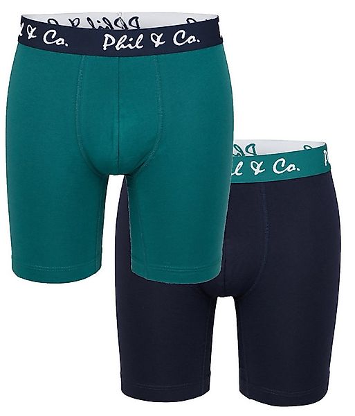 Phil & Co. Langer Boxer Herren Long Pants eng anliegend Boxer Shorts günstig online kaufen