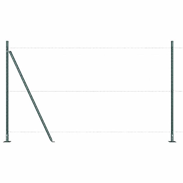 vidaXL Zaunpfosten 26 Stk Grau 3,2 x 3,2 x 88,5 cm 3350233 günstig online kaufen