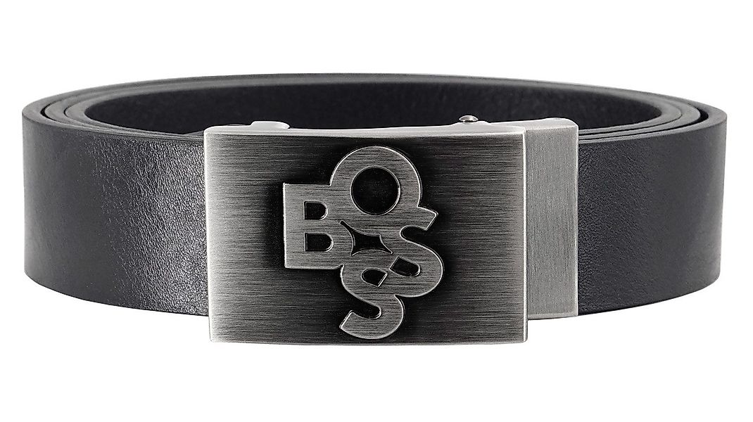 BOSS Ledergürtel HerrenLeder Schwarz Jecil günstig online kaufen