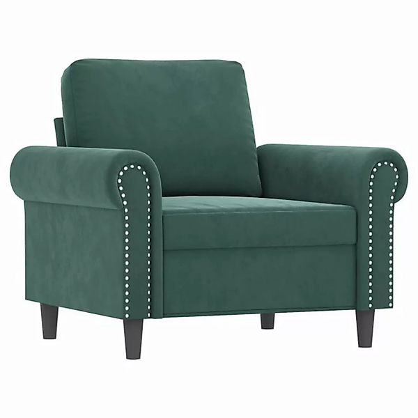 vidaXL Sofa Sessel Dunkelgrün 60 cm Samt günstig online kaufen