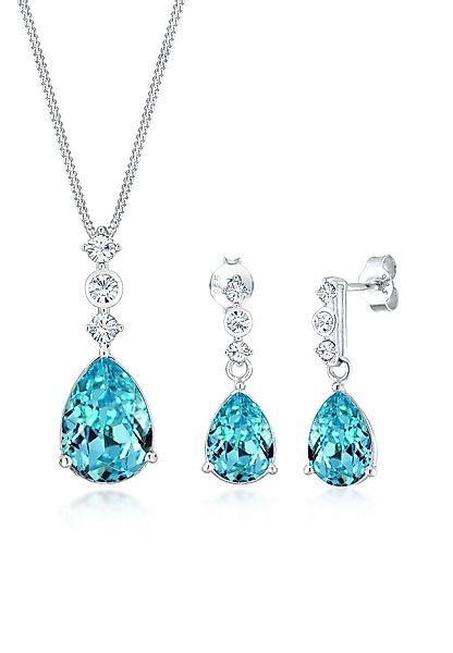Elli Premium Schmuckset Set Tropfen Kristalle günstig online kaufen