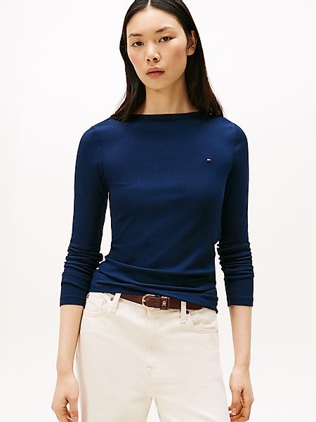 Tommy Hilfiger Langarmshirt SLIM 5X2 RIB günstig online kaufen