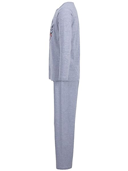 Henry Terre Schlafanzug Pyjama Set Langarm - kariert günstig online kaufen