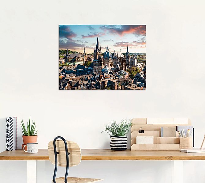 Artland Alu-Dibond-Druck "Aachen Panorama I", Deutschland, (1 St.), für Inn günstig online kaufen