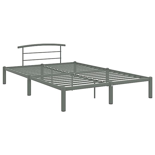 vidaXL Bettgestell Grau Metall 120x200 cm Modell 2618433 günstig online kaufen