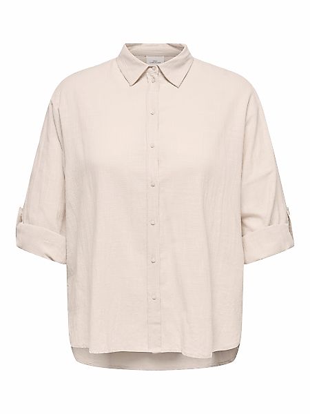 ONLY CARMAKOMA Langarmbluse "CARTIZANA COTTON L/S SHIRT WVN NOOS" günstig online kaufen