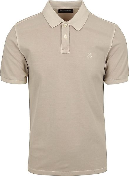 Marc O'Polo Poloshirt Faded Silk Greige - Größe L günstig online kaufen