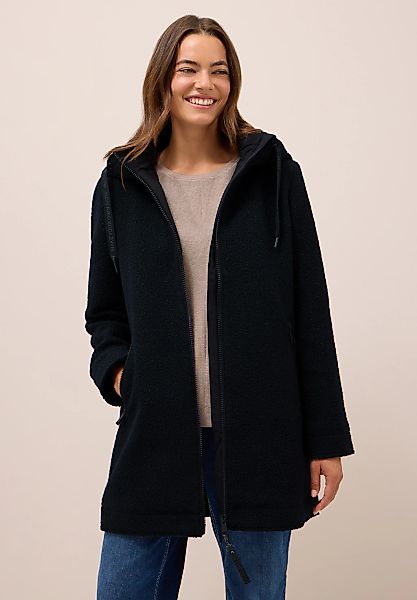 Cecil Fellimitatmantel mit Kapuze mit Tunnelzugband günstig online kaufen