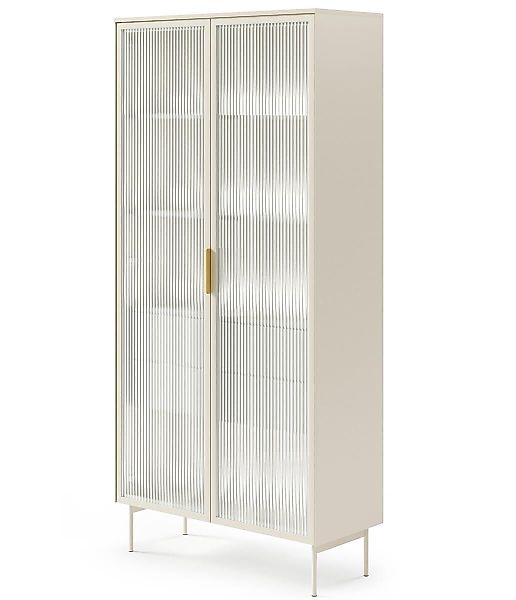 Compleo Glasvitrine mit 2 Schubladen, zweiturig, günstig online kaufen