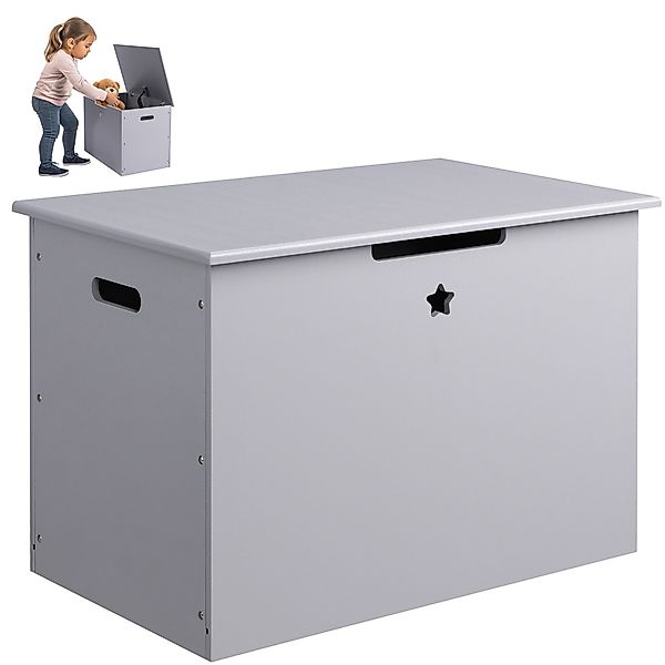 Navaris Aufbewahrungsbox Spielzeugtruhe aus Holz mit günstig online kaufen