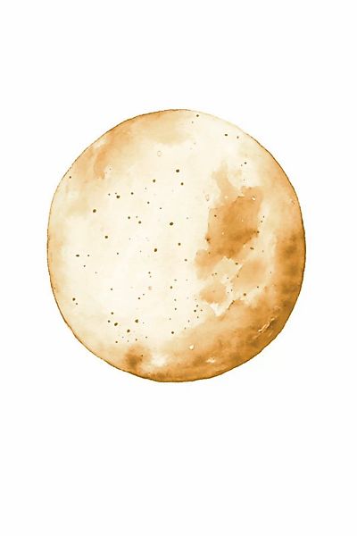 A.S. Création Leinwandbild "Golden Moon - Wandbild Weiß Gelb Gold Keilrahme günstig online kaufen