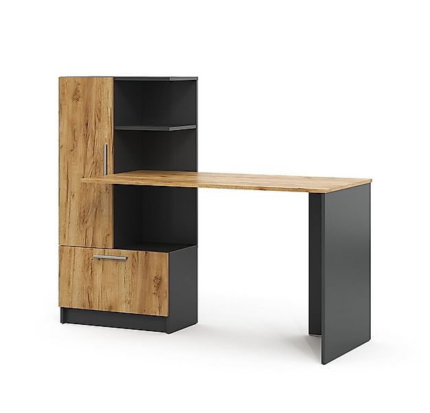 Vicco Schreibtisch Tomy, Anthrazit/Goldkraft Eiche, 150 x 59 cm (1-St) günstig online kaufen