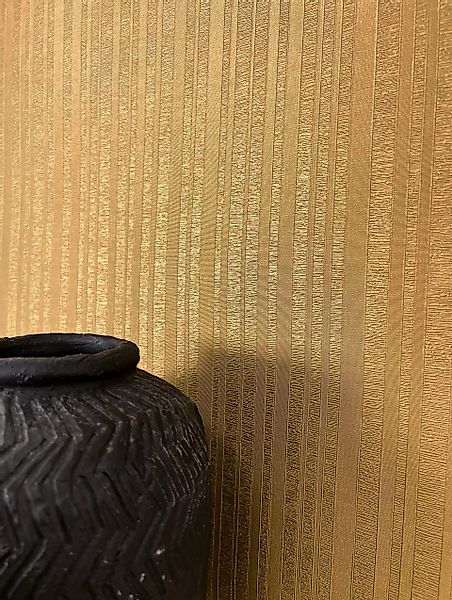 Newroom Vliestapete, Gold Tapete Glamour Streifen günstig online kaufen