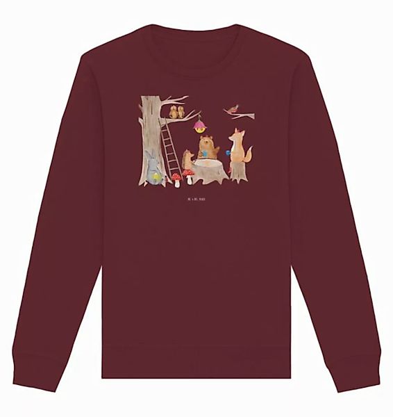 Mr. & Mrs. Panda Longpullover Waldtiere Picknick Größe XL - Burgundy - Gesc günstig online kaufen