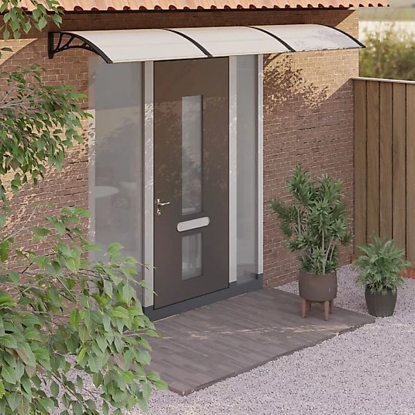 Vidaxl Türvordach Schwarz Und Transparent 300x80 Cm Polycarbonat günstig online kaufen