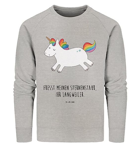 Mr. & Mrs. Panda Longpullover Einhorn Happy Größe M - Heather Grey - Gesche günstig online kaufen