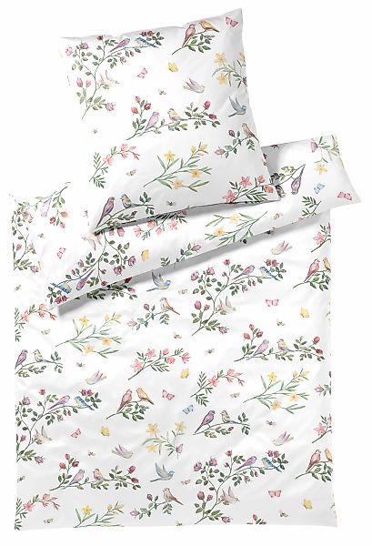 Elegante Bettwäsche "Songbird" 2 Stk. angenehmes Hautgefühl günstig online kaufen