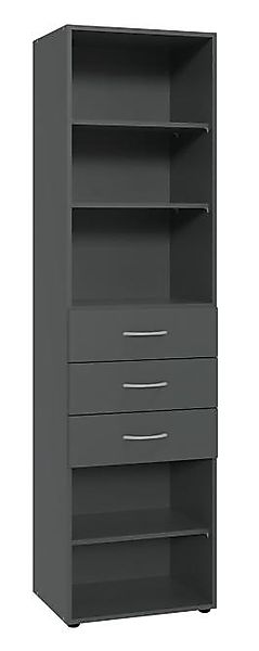 Regal 50 cm breit inkl. 3 Schubladen MULTIRAUMKONZEPT von Wimex / Graphit günstig online kaufen