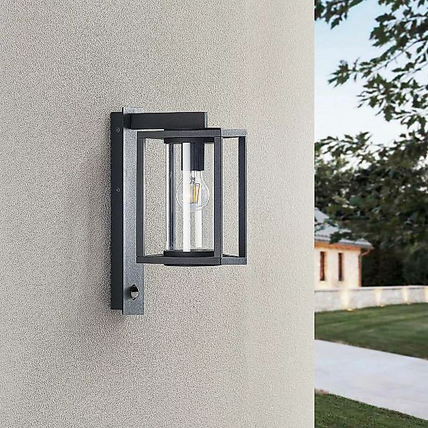 Lucande Außenwandlampe Ferda, 2er-Set, anthrazit Sensor IP44 günstig online kaufen