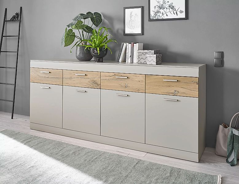 INOSIGN Sideboard "SCARA", mit Applikation Zinneiche Dekor, Breite 200 cm, günstig online kaufen