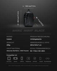 Inateck Umhängetasche Sling Bag Leichte Brusttasche günstig online kaufen