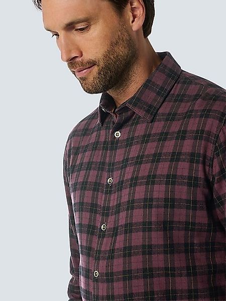 NO EXCESS Langarmhemd kariert und mit günstig online kaufen