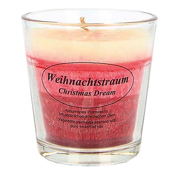 Kerzenfarm Hahn Formkerze Stearin Duftkerze - Weihnachtstraum im Glas günstig online kaufen