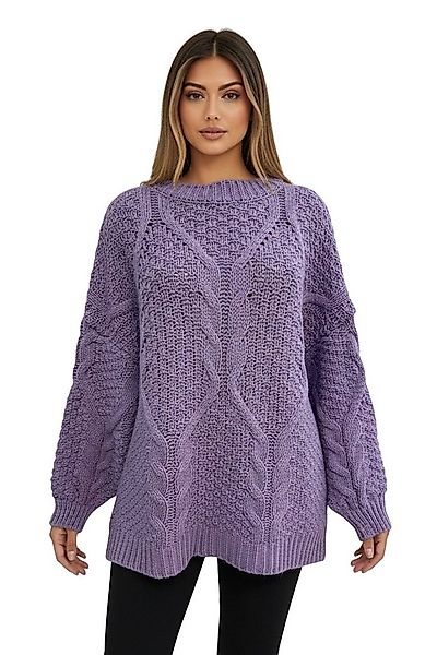 Worldclassca Longpullover WORLDCLASSCA Oversize Strickpulllover Lang Zopf M günstig online kaufen