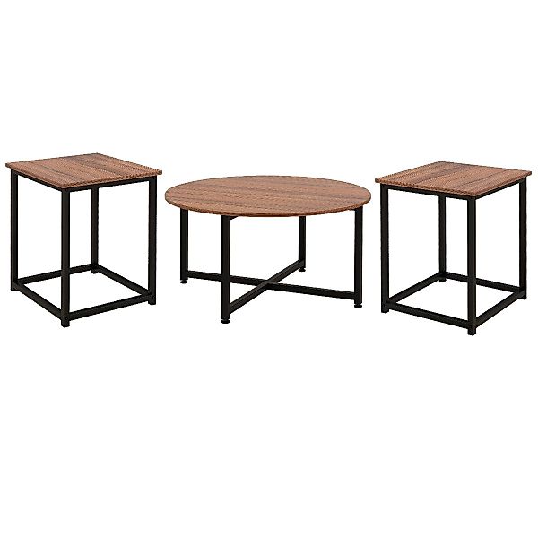 COSTWAY Satztisch, 3er Set, Couchtisch rund günstig online kaufen