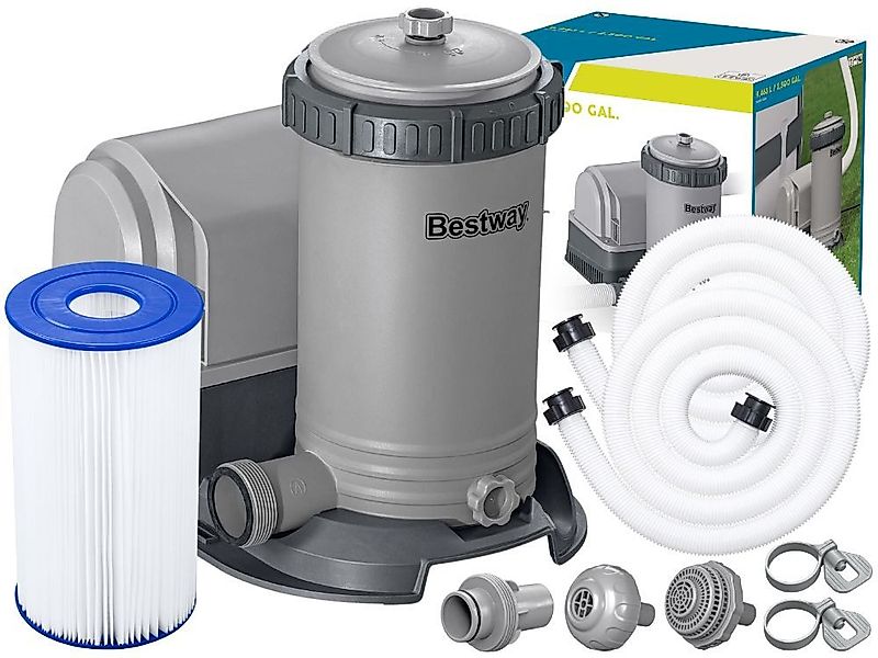 Bestway Filterpumpe Poolpumpe, Kartuschenpumpe, Poolfilterpumpe (Schläuche, günstig online kaufen