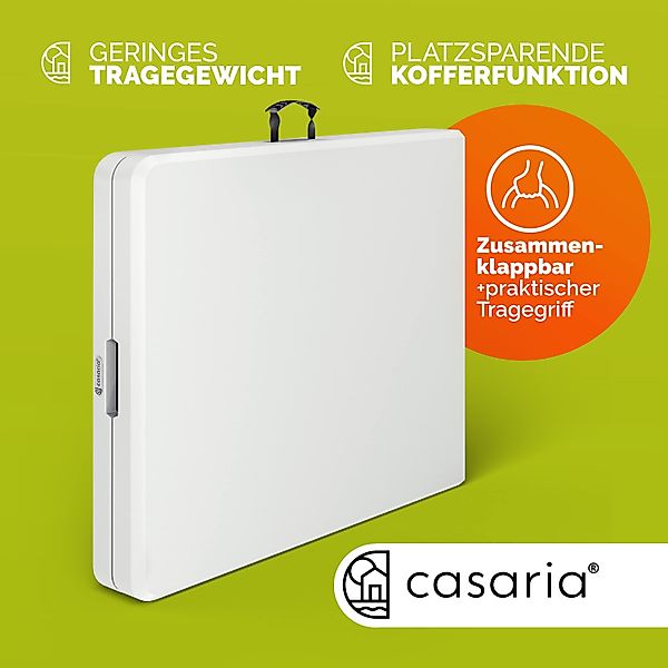 Casaria Klapptisch (2-St), 2x 183x76cm Klappbar günstig online kaufen
